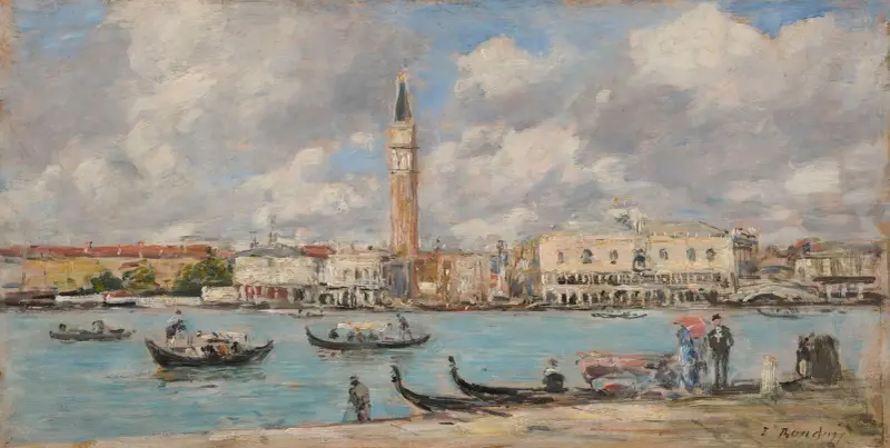 Venedig. San Giorgio av Eugène Boudin
