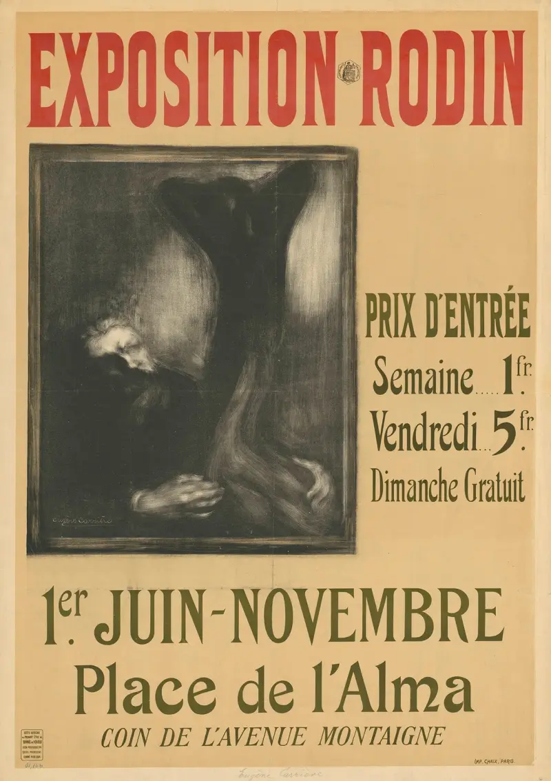 Exposition Rodin av Eugène Carriere