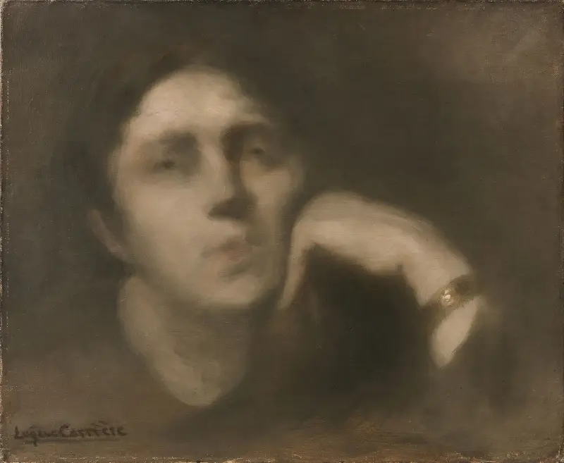 Kvinna med armband av Eugène Carriere