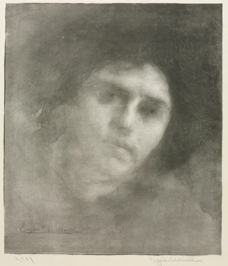 Madame Eugène Carrière (large plate) av Eugène Carriere