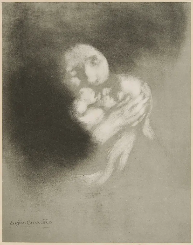 Moderskap av Eugène Carriere