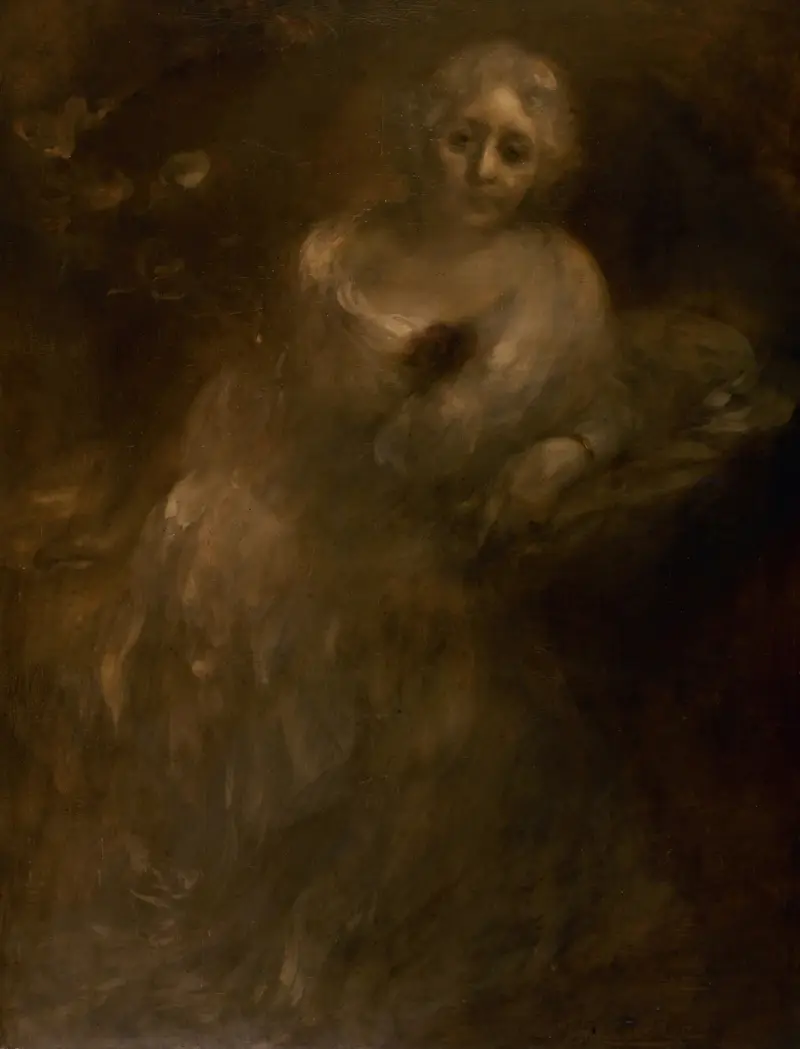 Porträtt av Madame Aline Ménard-Dorian av Eugène Carriere