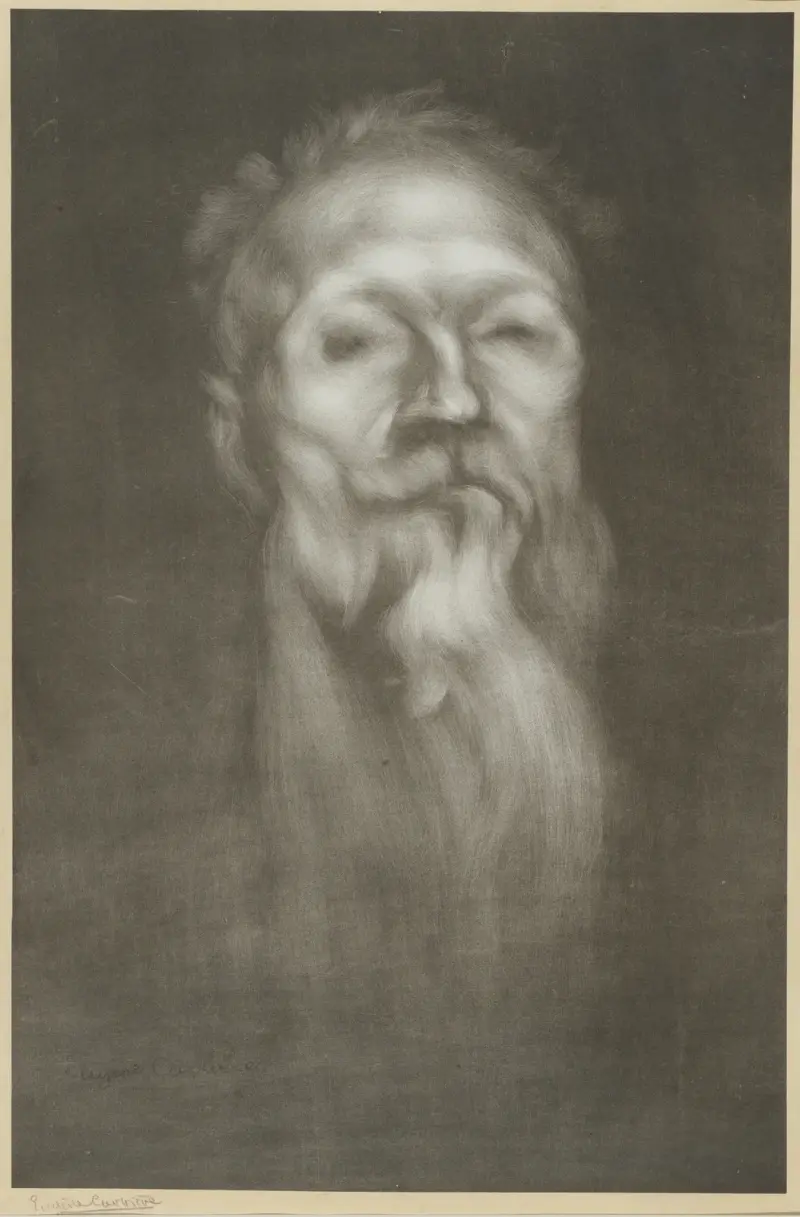Porträtt av Auguste Rodin av Eugène Carriere