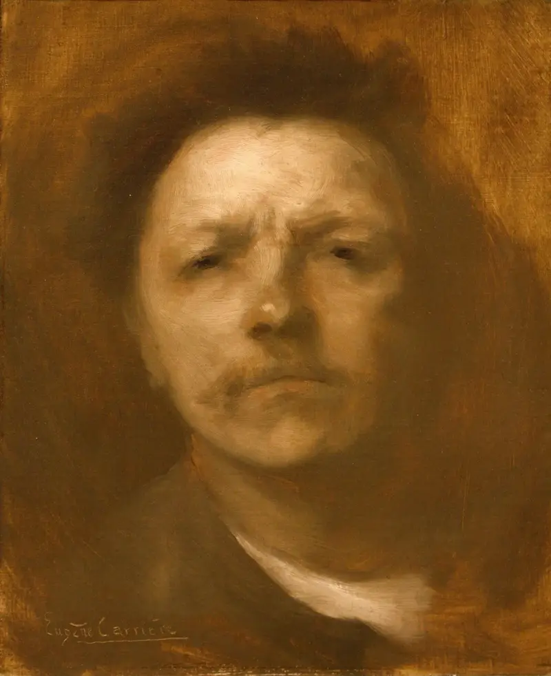 Självporträtt av Eugène Carriere