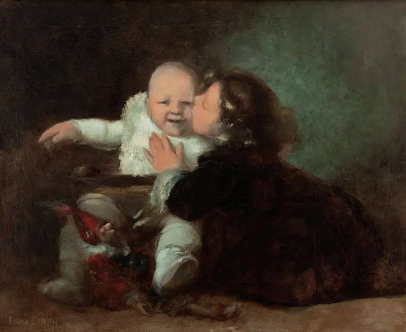 Kyssen av Eugène Carriere