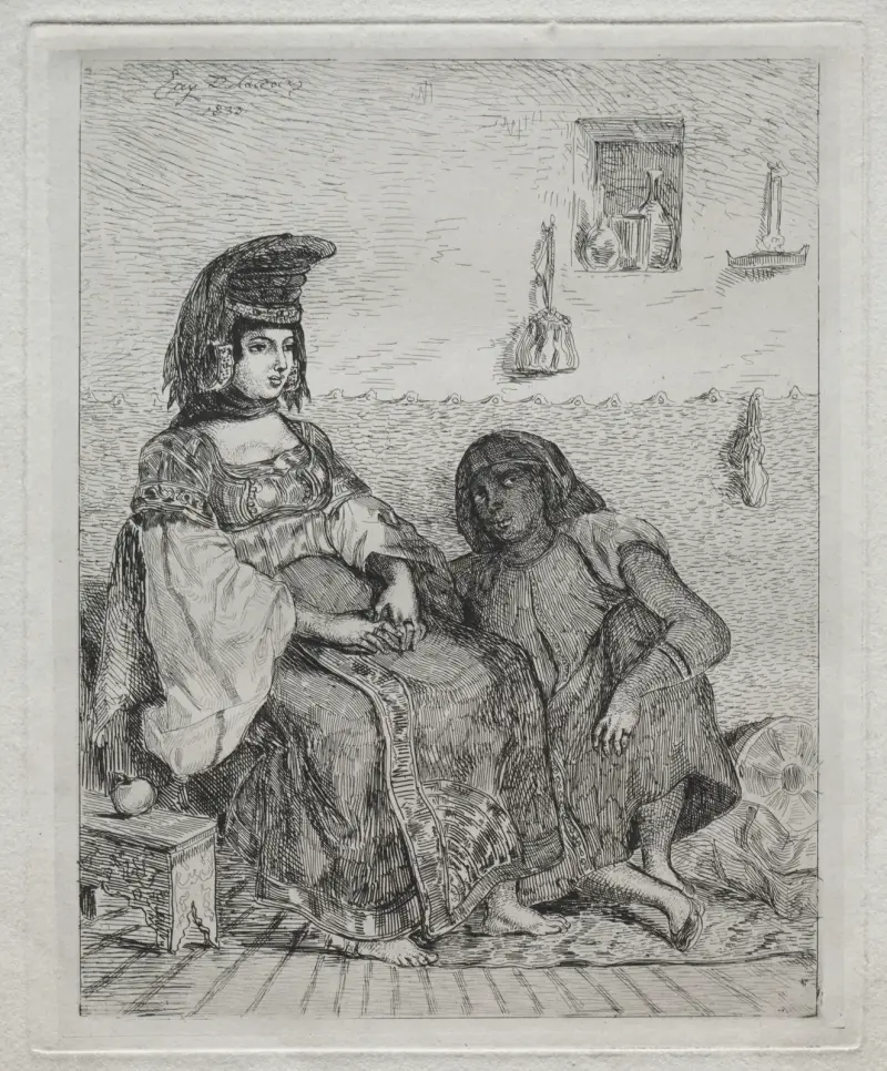 A Jewish Woman of Algiers av Eugène Delacroix