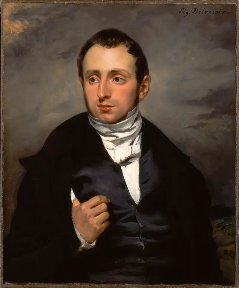 A Portrait of Dr. François-Marie Desmaisons av Eugène Delacroix