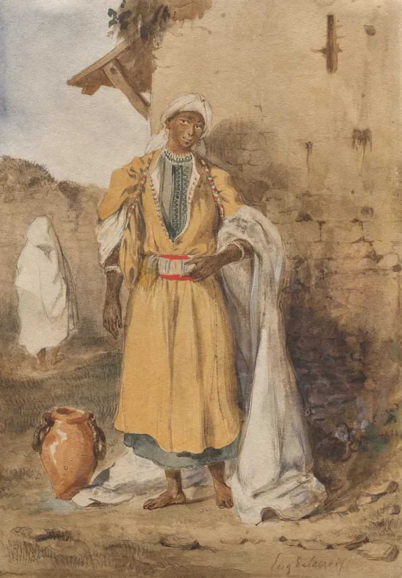 A Young Black Woman Fetching Water av Eugène Delacroix