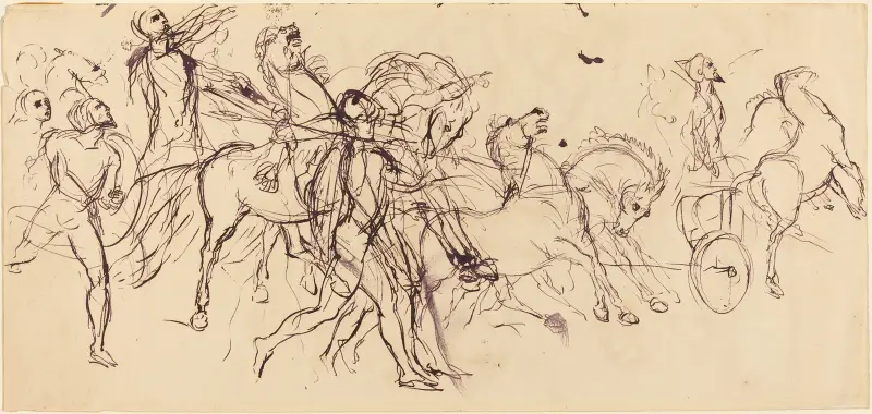 Streitwagenfahrer – Nr. 1 von Eugène Delacroix