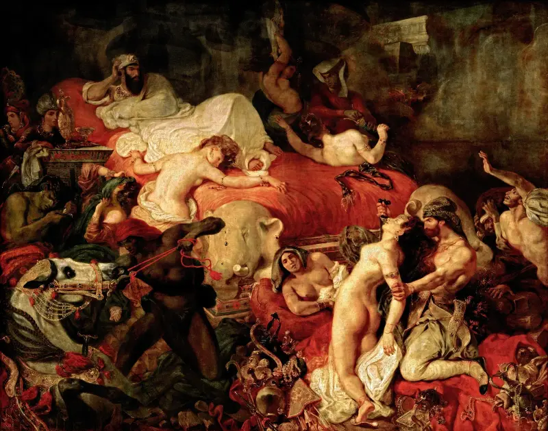 Death of Sardanapalus av Eugène Delacroix