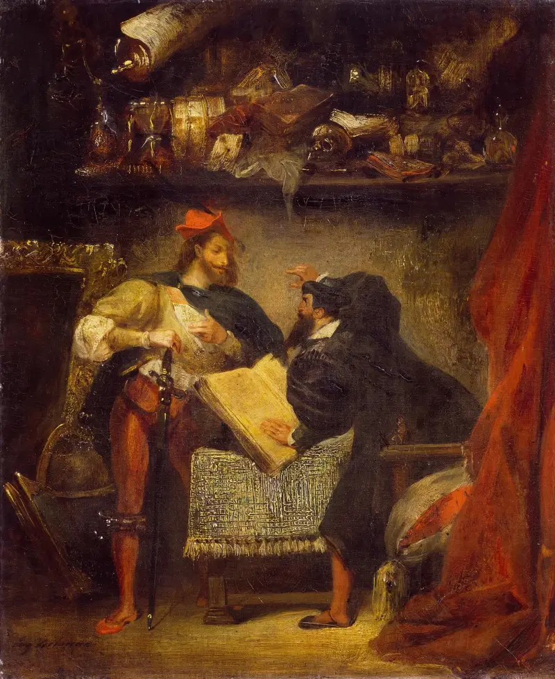 Faust a Mefistofeles, Eugène Delacroix