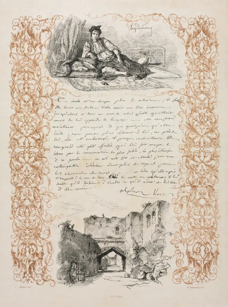 Judinna från Alger och en gata i Alger av Eugène Delacroix