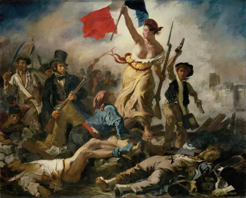 Friheten på barrikaderna av Eugène Delacroix