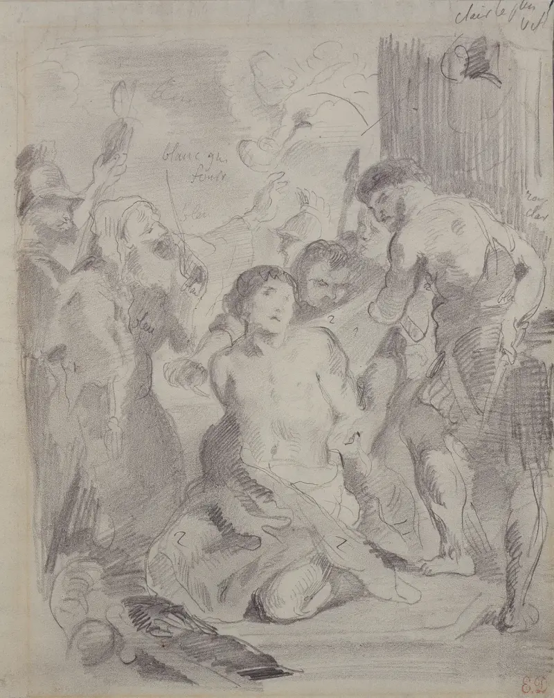 Martyrium des Heiligen Georg av Eugène Delacroix