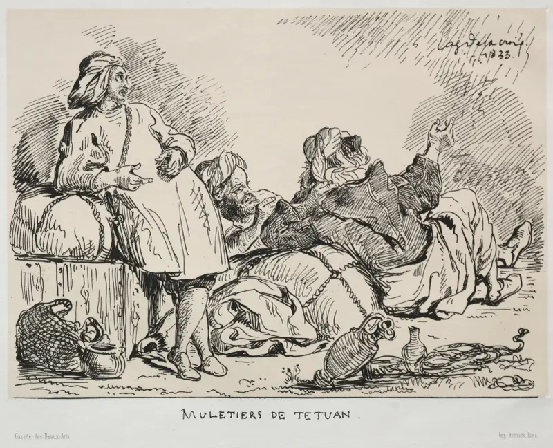 Muleteers of Tétuan av Eugène Delacroix