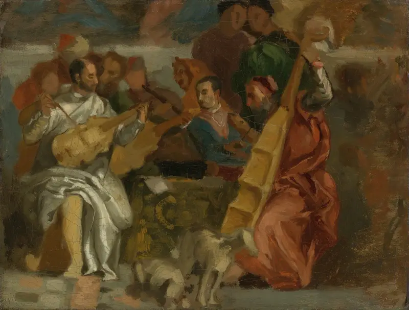 Hudebníci, Eugène Delacroix
