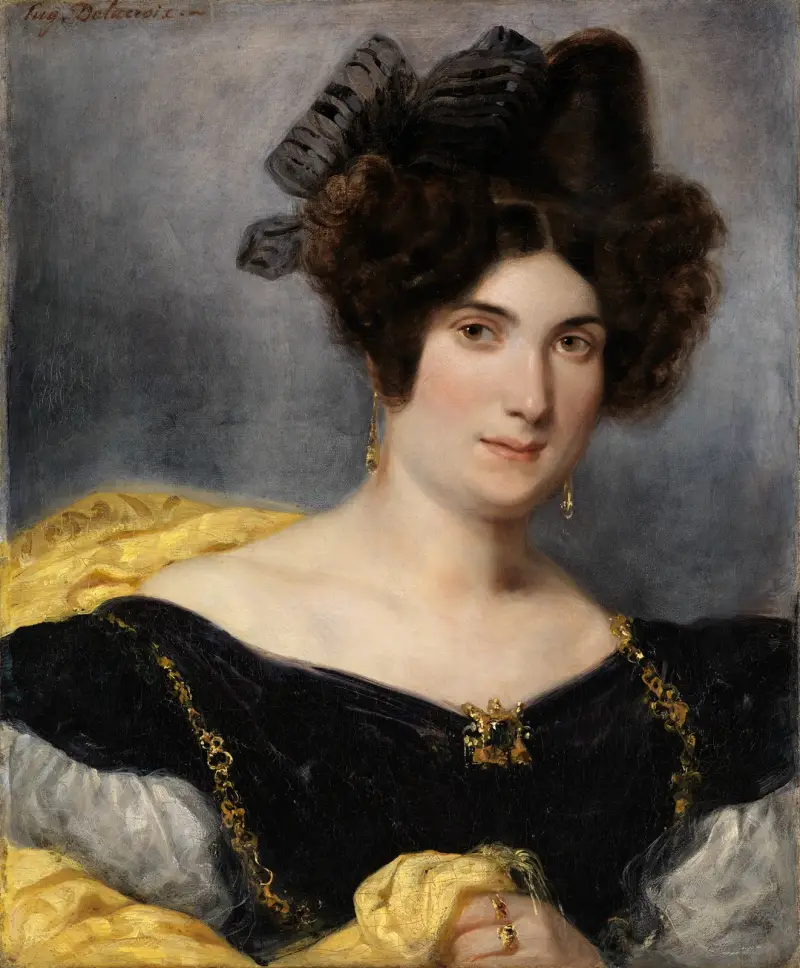 Portrait of Madame François Simon av Eugène Delacroix