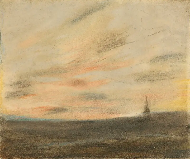 Study Of The Frépillon Sky av Eugène Delacroix