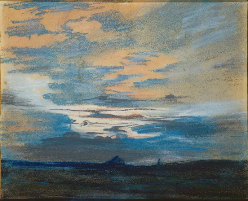 Sonnenuntergang, 1849 von Eugène Delacroix