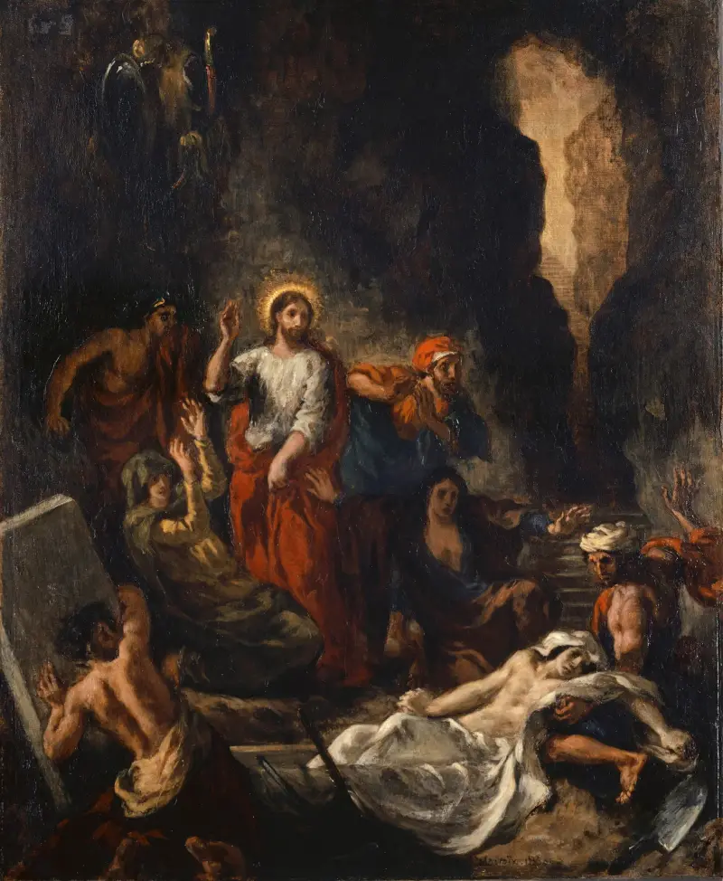 The Raising Of Lazarus av Eugène Delacroix