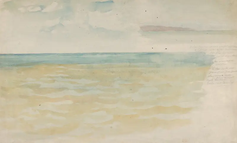 The Sea at Dieppe av Eugène Delacroix