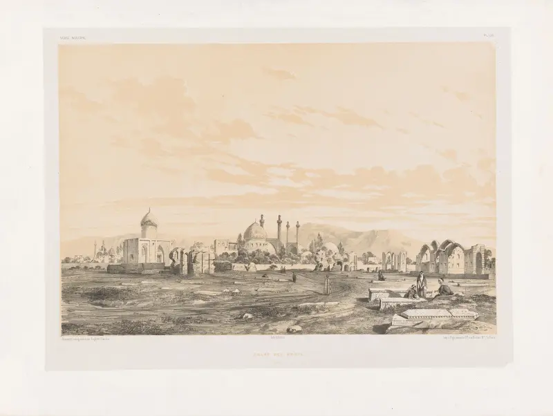 De dödas fält i Isfahan av Eugène Flandin