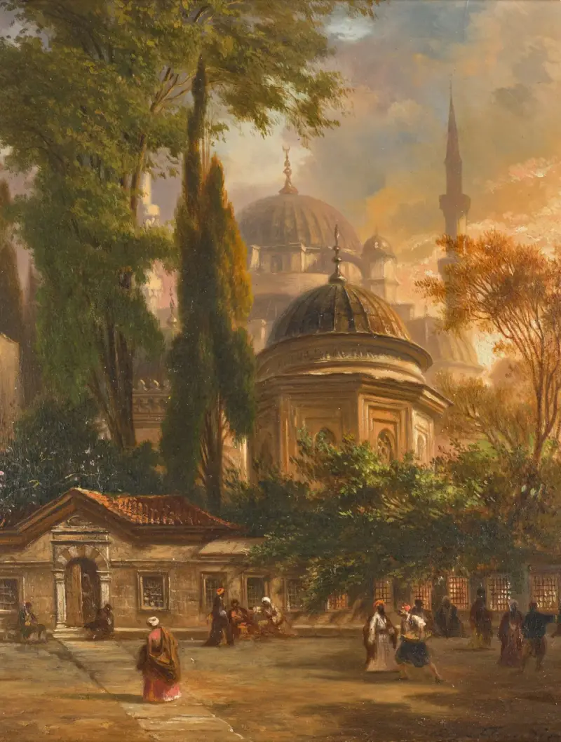 Hagia Sofia, Konstantinopel av Eugène Flandin