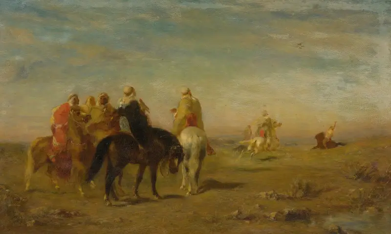 Arabové na koních, Eugène Fromentin