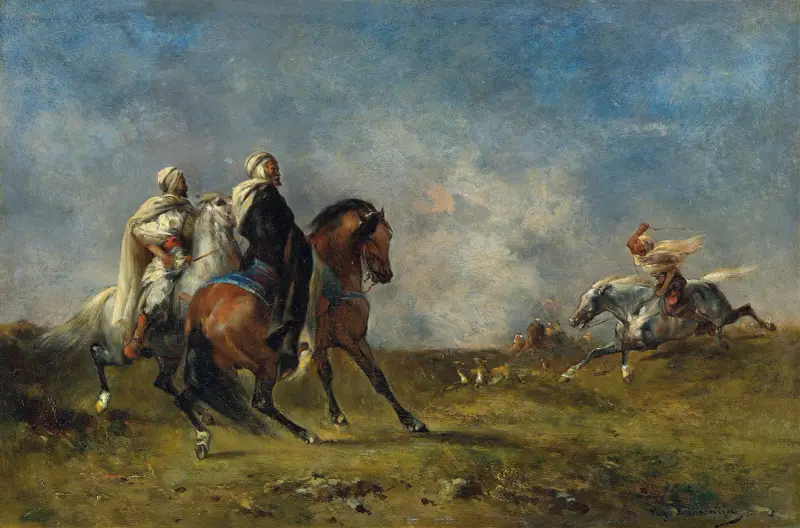 Die Gazellenjagd von Eugène Fromentin