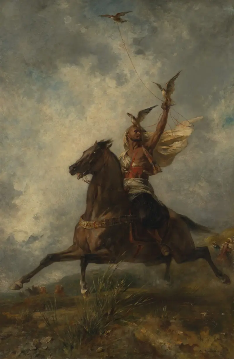 Arabský sokolník, Eugène Fromentin