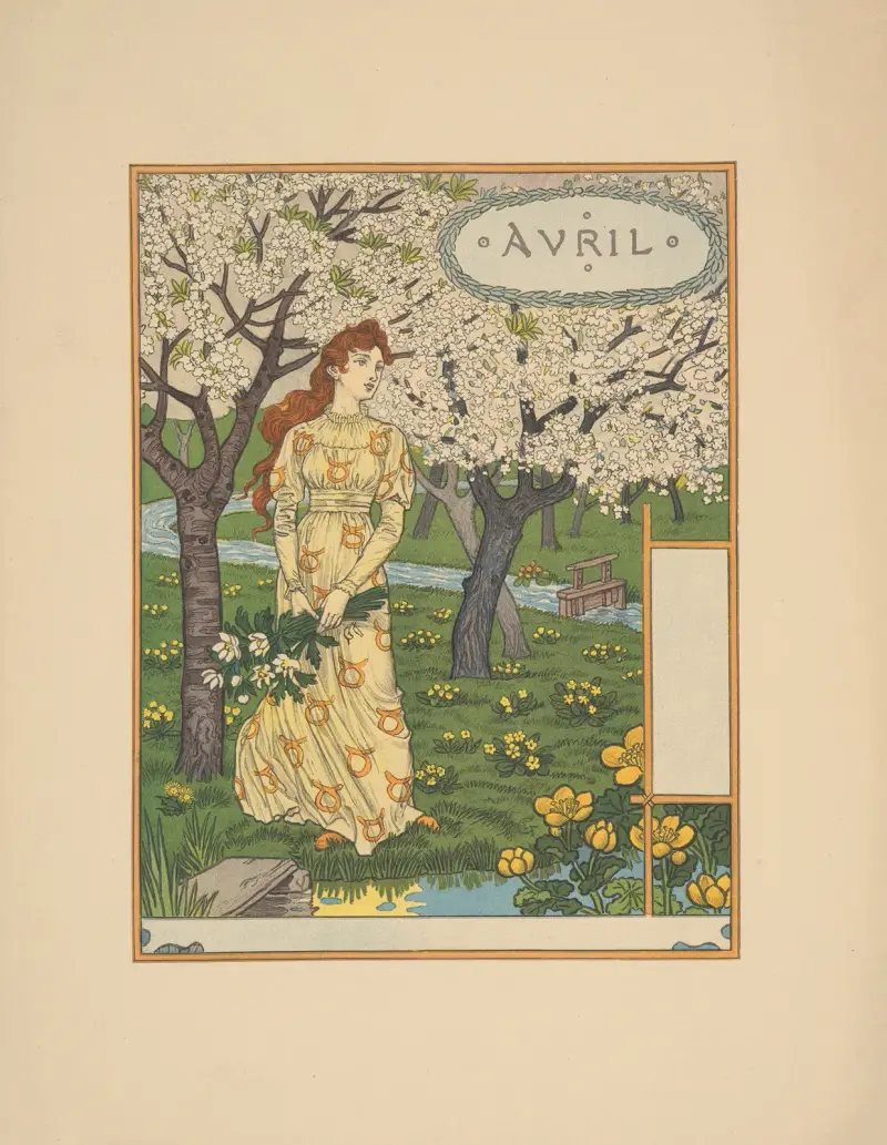 Avril av Eugène Grasset