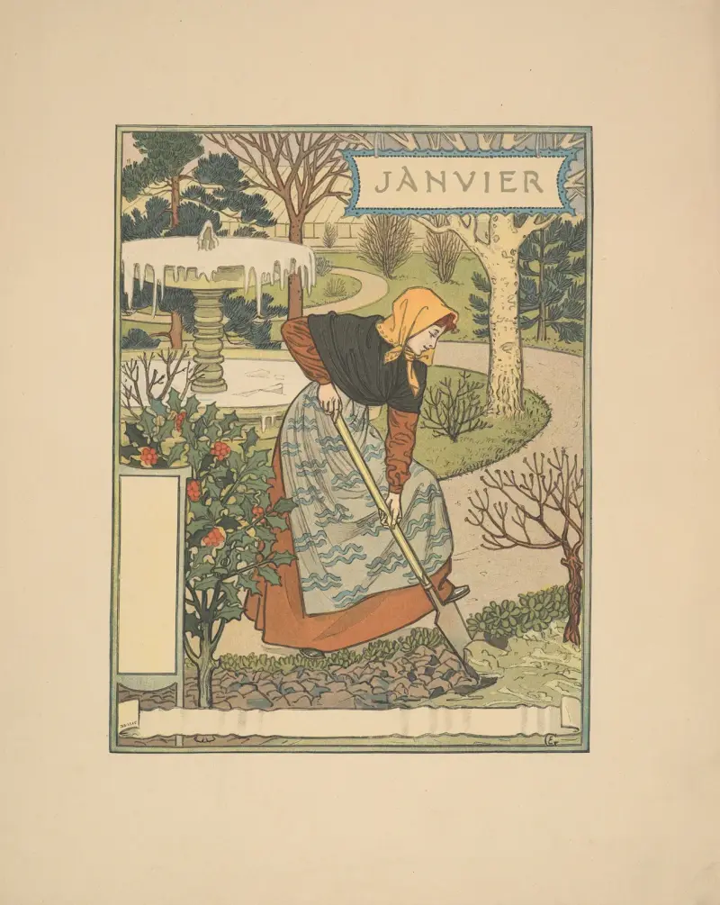 Januari av Eugène Grasset