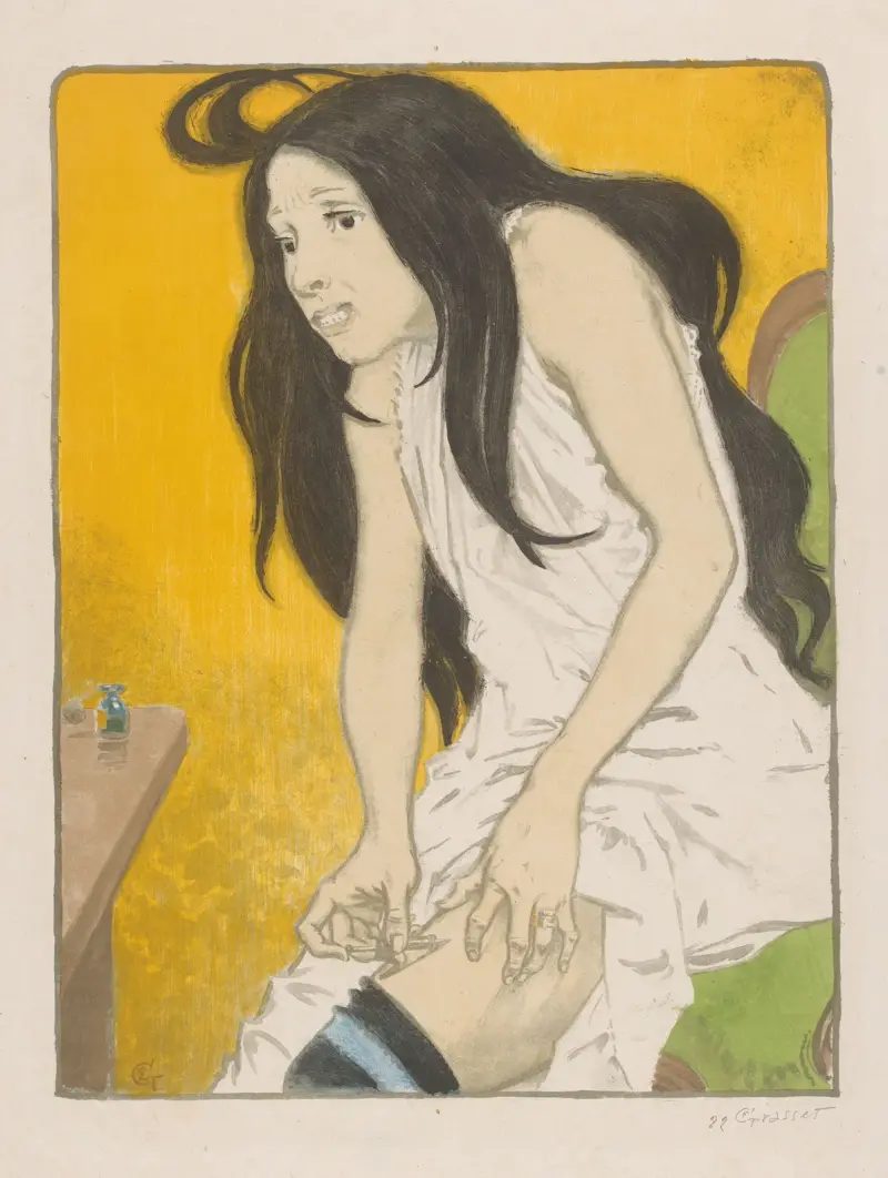 Žena závislá na morfinu, Eugène Grasset