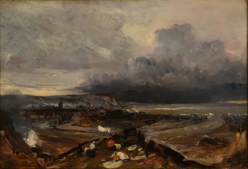 Der Hafen von Dieppe von Eugène Isabey