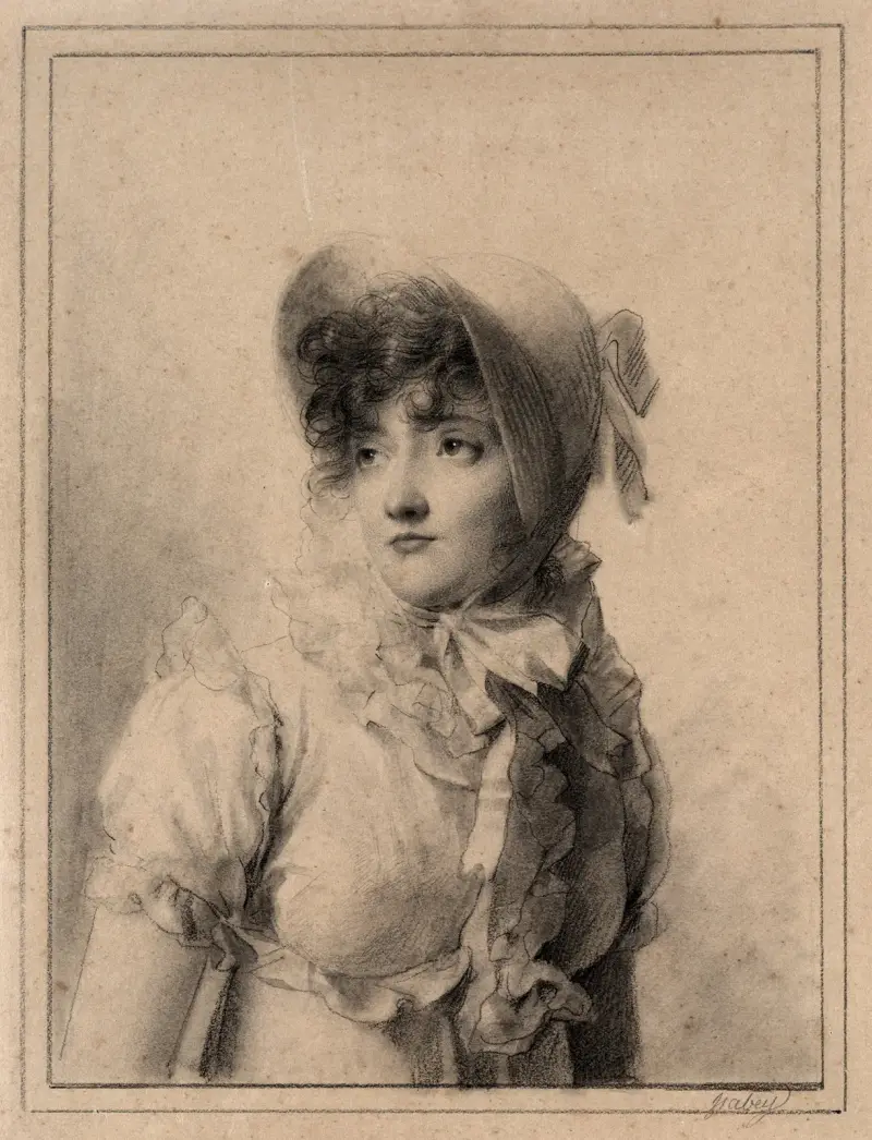 Portrait of Comtesse Starjinska av Eugène Isabey