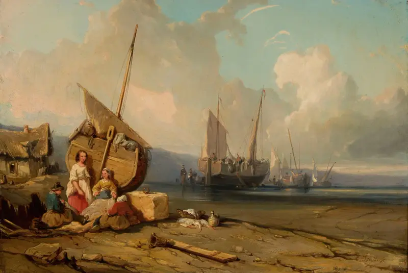 Havsutsikt av Eugène Isabey