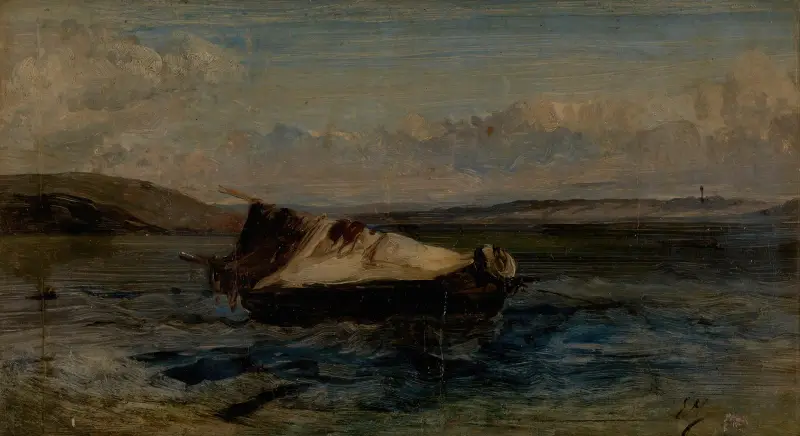 Malá loď, Eugène Isabey