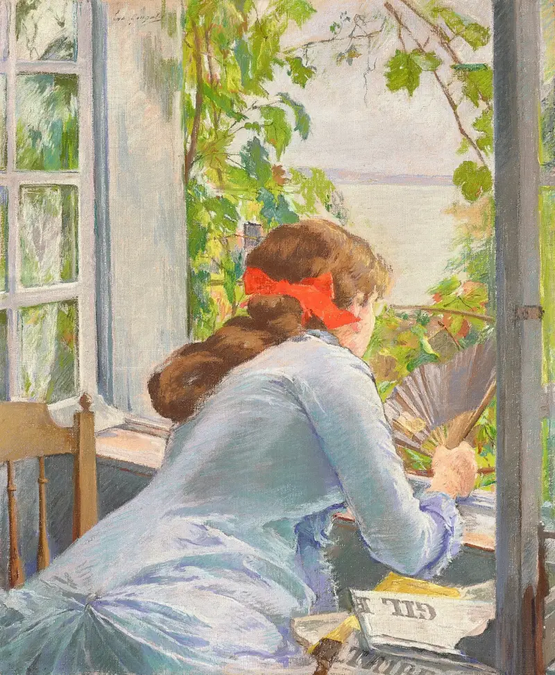 Au bord de la mer (Honfleur) av Eva Gonzalès