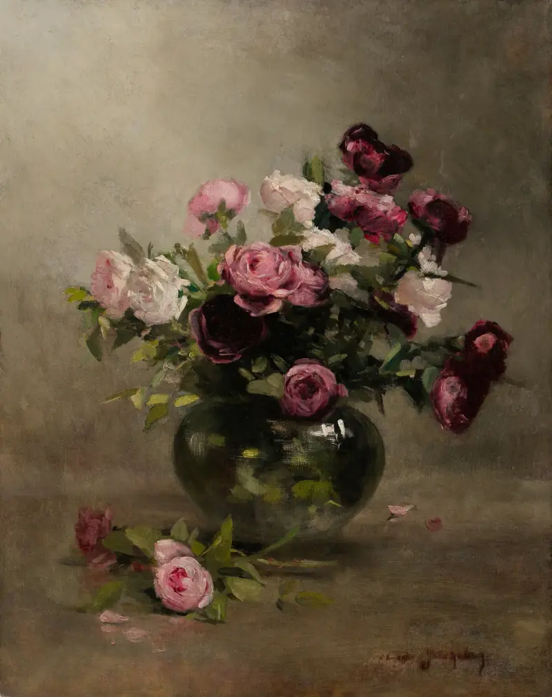Vase of Roses av Eva Gonzalès