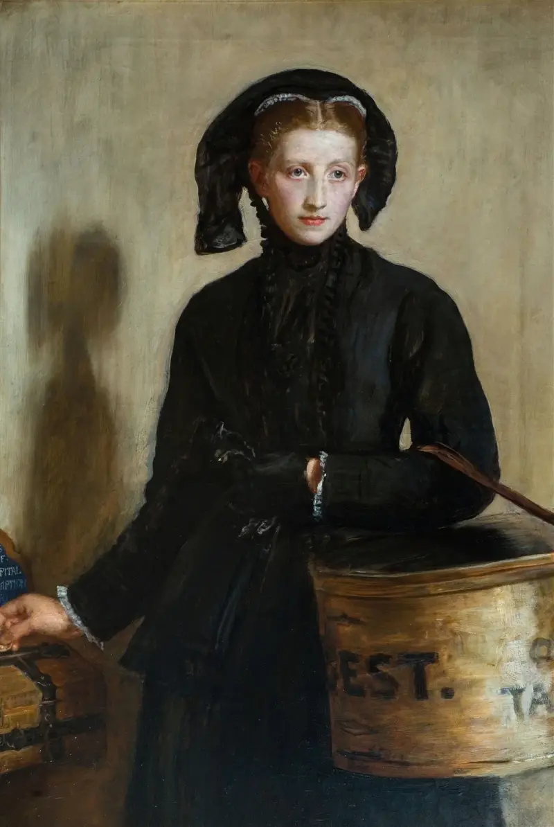 Das Scherflein der Witwe von Sir John Everett Millais