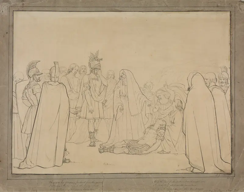 Aeneas Shown the Body of Pallas from Virgil’s ‘Aeneid’ av Sir John Everett Millais