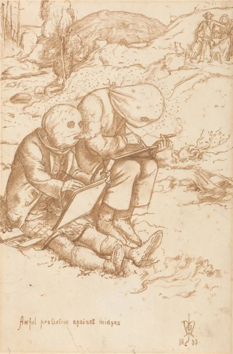 Awful Protection Against Midges av Sir John Everett Millais