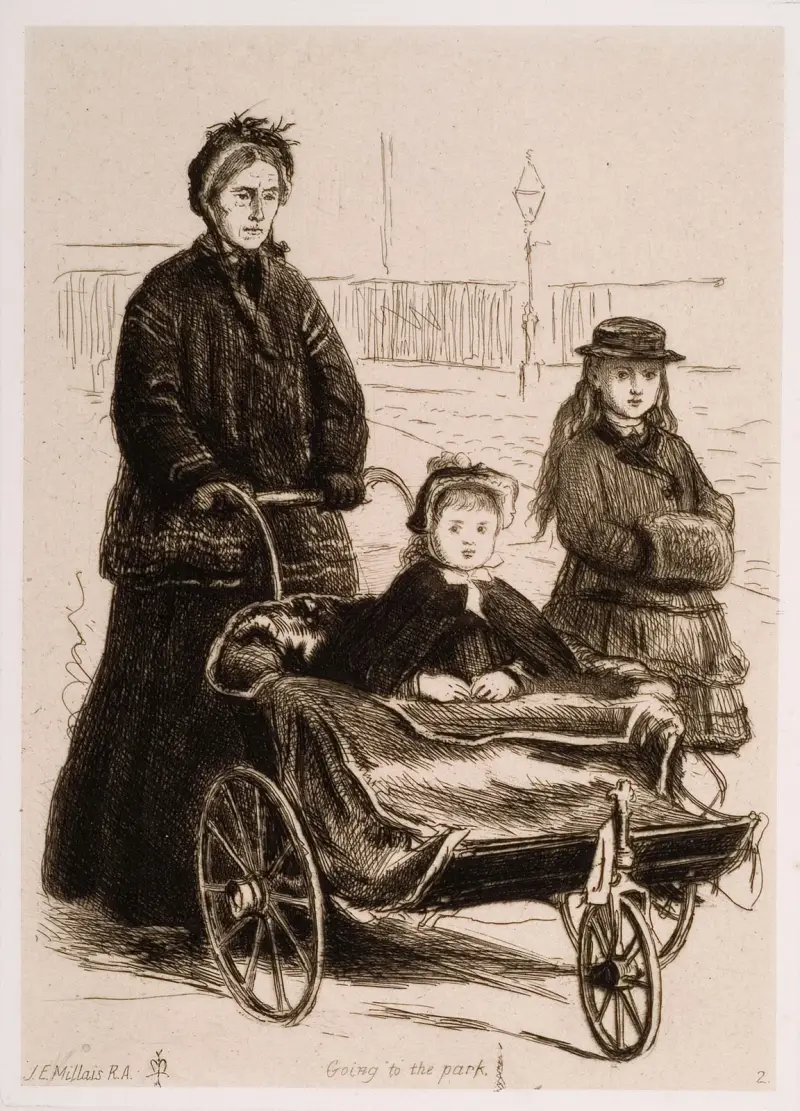 Auf dem Weg zum Park von Sir John Everett Millais