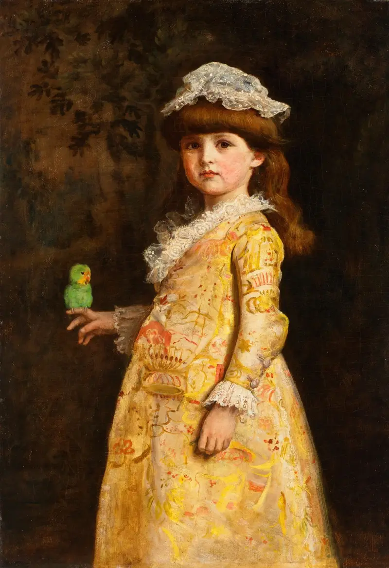 Liebesvögel („Eine große Dame“) von Sir John Everett Millais