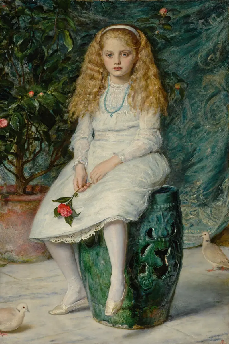 Nina, Daughter Of Frederick Lehmann, Esq. av Sir John Everett Millais