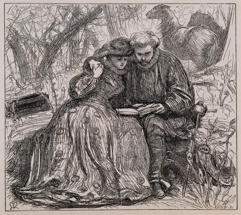 Sister Anna’s Probation – Anna and Henry Are United av Sir John Everett Millais