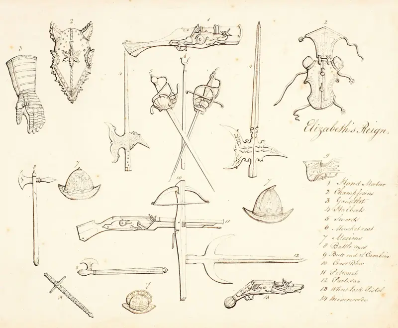 Sketches of Armour – Study for Elizabeth I av Sir John Everett Millais