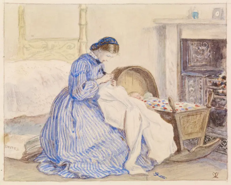 Stewart Harrison’s The Iceberg – The Seamstress av Sir John Everett Millais