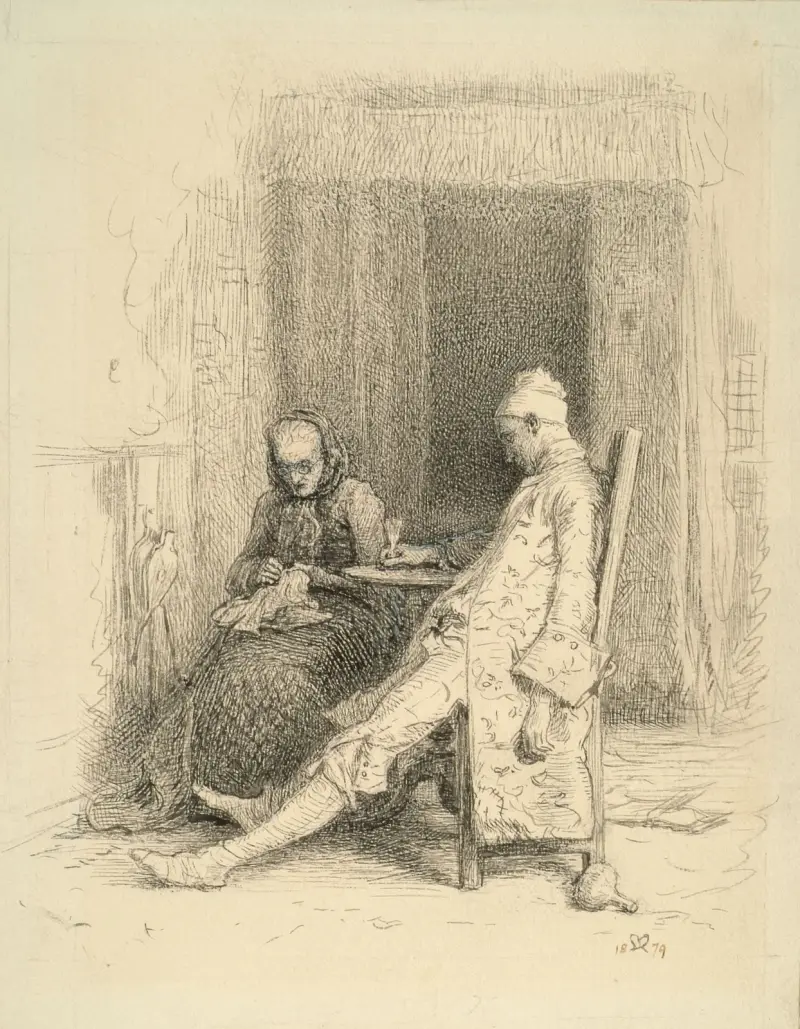 Thackeray’s Barry Lyndon – The Last Days of Barry Lyndon av Sir John Everett Millais