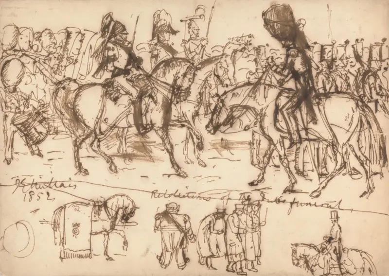 The Funeral of the Duke of Wellington av Sir John Everett Millais